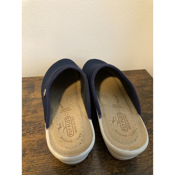 Ladies FLYFLOT Clogs Made in Italy GUC Navy Blue Size 10 - Picture 4 of 5